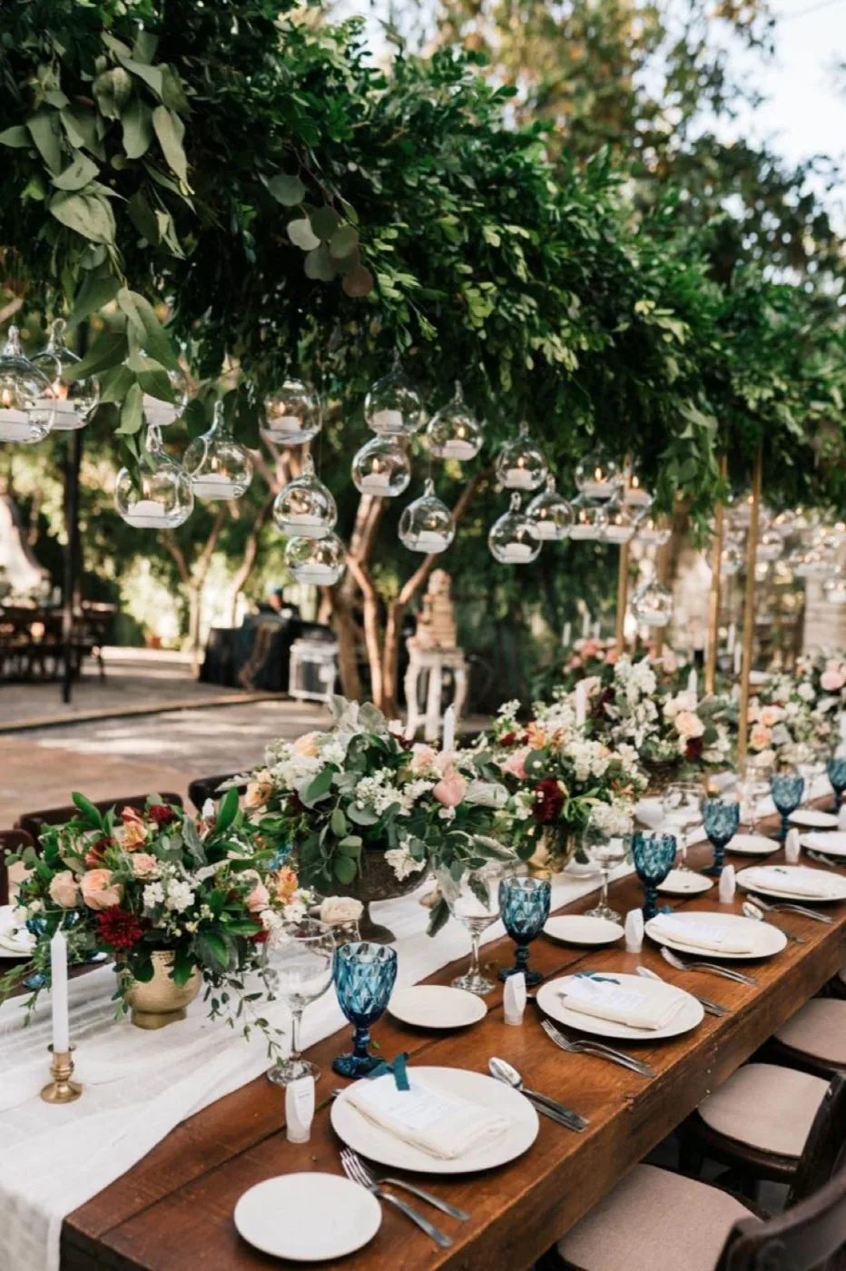 Centro de mesa floral para boda