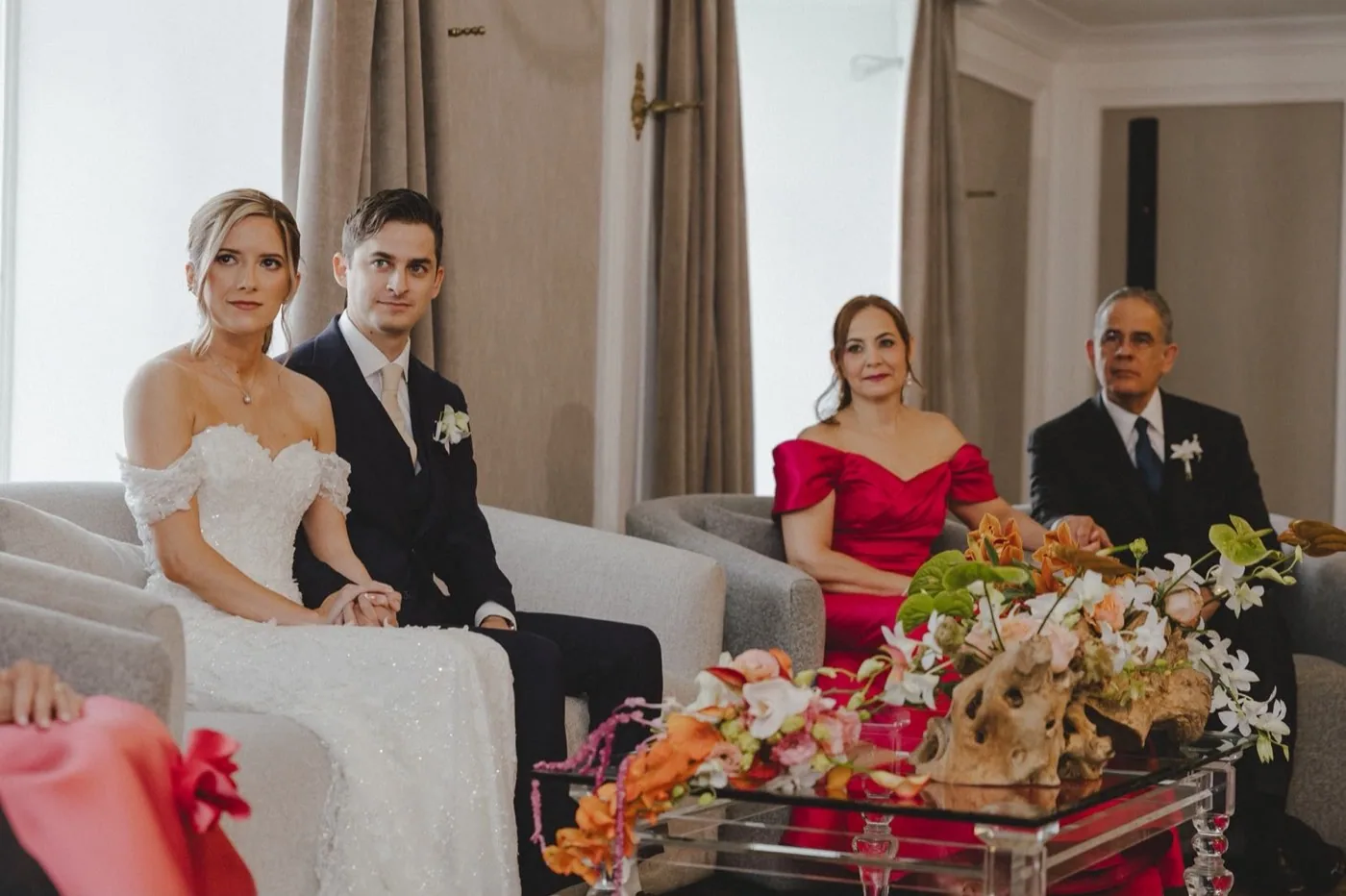 Montaje floral para ceremonia civil