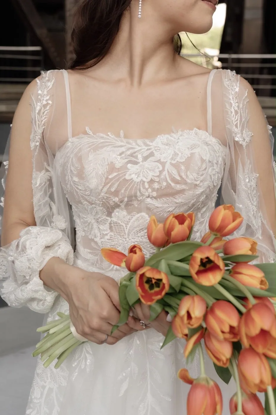 Ramo de novia con diseño floral artesanal