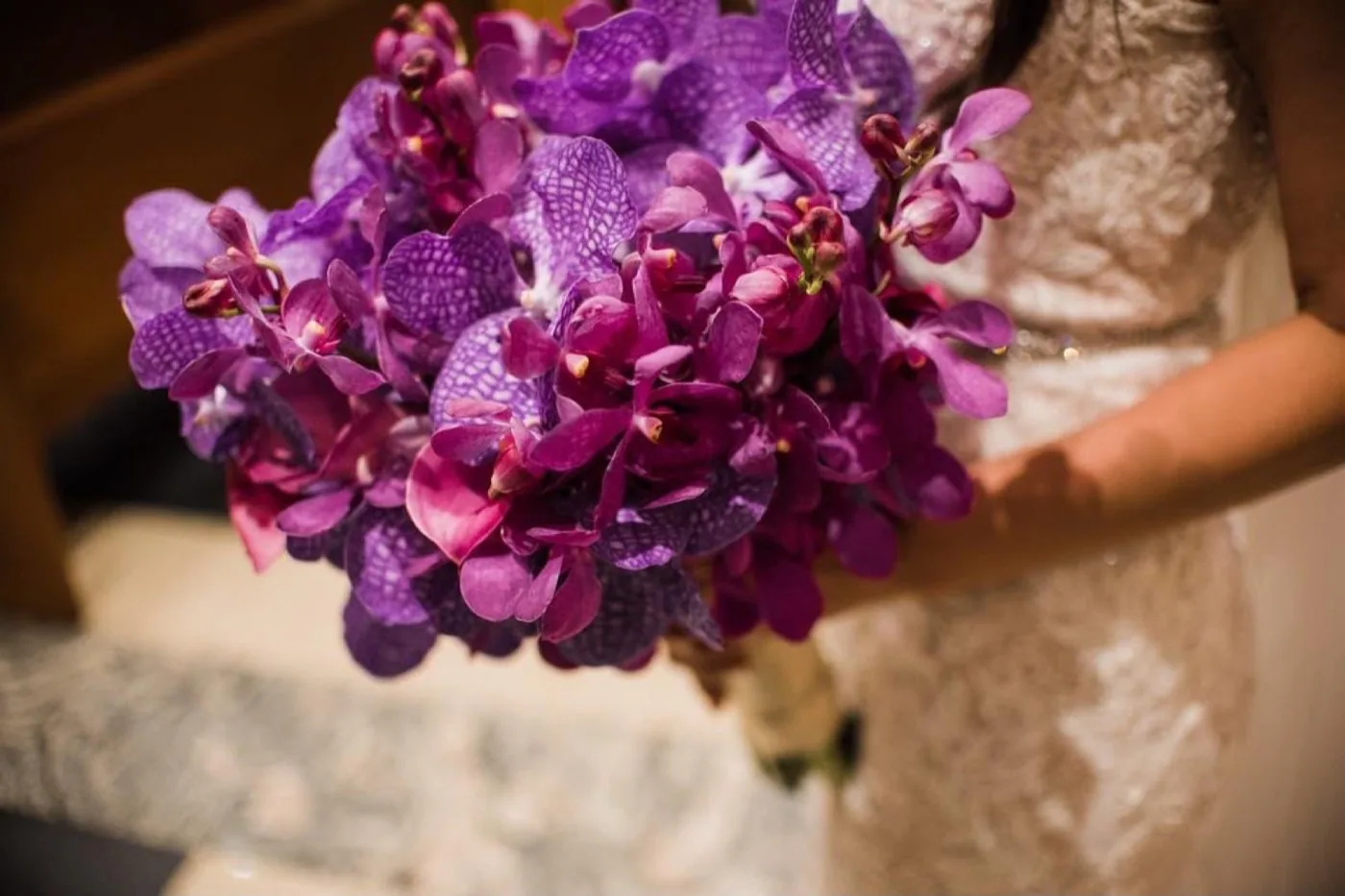 Ramo de novia con diseño floral artesanal