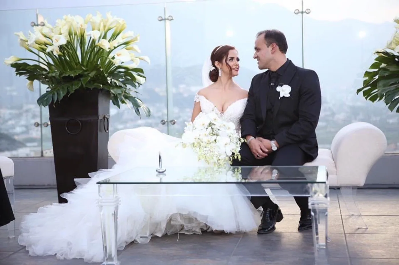 Ramo de novia con diseño floral artesanal